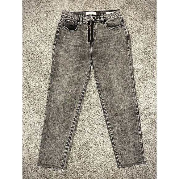 PacSun Denim - Pacsun Jeans Womens 28 Gray Distressed Fashion Zipper High Rise Grunge Y2K